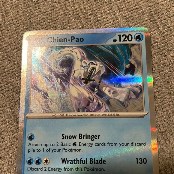 Chien-Pao Holo Card - Picture 3 of 3